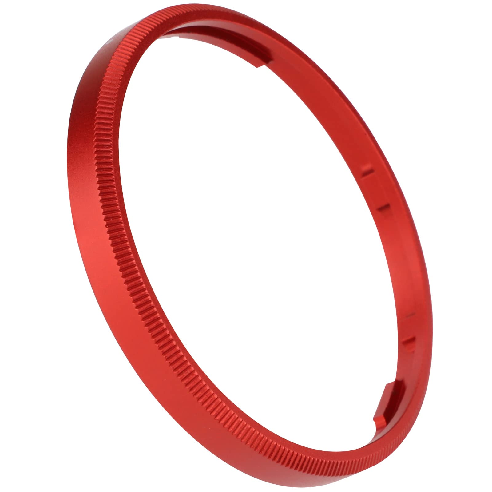Haoge RRC-GR3XR Metal Decorate Ring Cap for RICOH GR3X/GRIIIX Camera replaces GN-2 Red