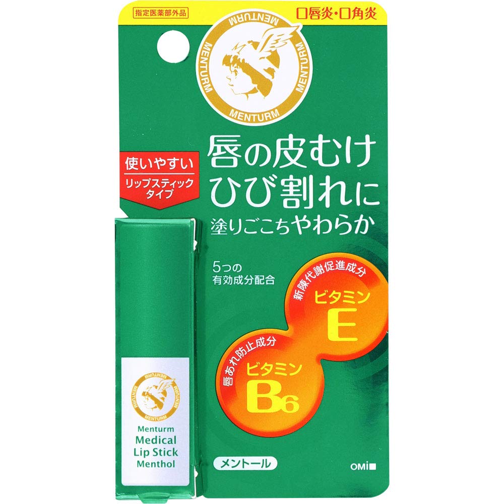 Omi Corp Mentum Medicated Medical Lipstick Mn 0.1 oz (3.2 g)