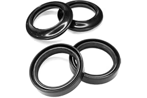 HHZL Fork Seals Dust Seal Kit for Honda, Motorcycle Front Fork Oil Seals Dust Seal Wiper Replace Kit for Honda Shadow VLX 600 VT600 1988-2008 Nighthawk 700S CB700SC 1984-1986, Engine Accessories(4PCS)