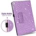 BENTOBEN iPad Air 2 Case, iPad Air 1 Case, iPad 6th Generation Case, iPad 5th Gen Case, Glitter PU Leather Folio Stand Smart Cover Auto Wake/Sleep Case for iPad Air 1/2, iPad 9.7 2018/2017, Purple