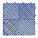 Big Floors RaceDeck Free-Flow Open Rib Self-Draining Design, Durable Copolymer Plastic Interlocking Modular Garage Flooring Tile (24 Pack), Bright Blue