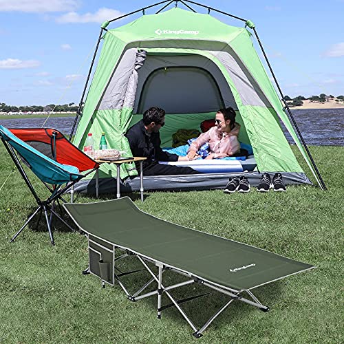 KingCamp Camping Cot Heavy Duty Camping Cots for Adults Oversized