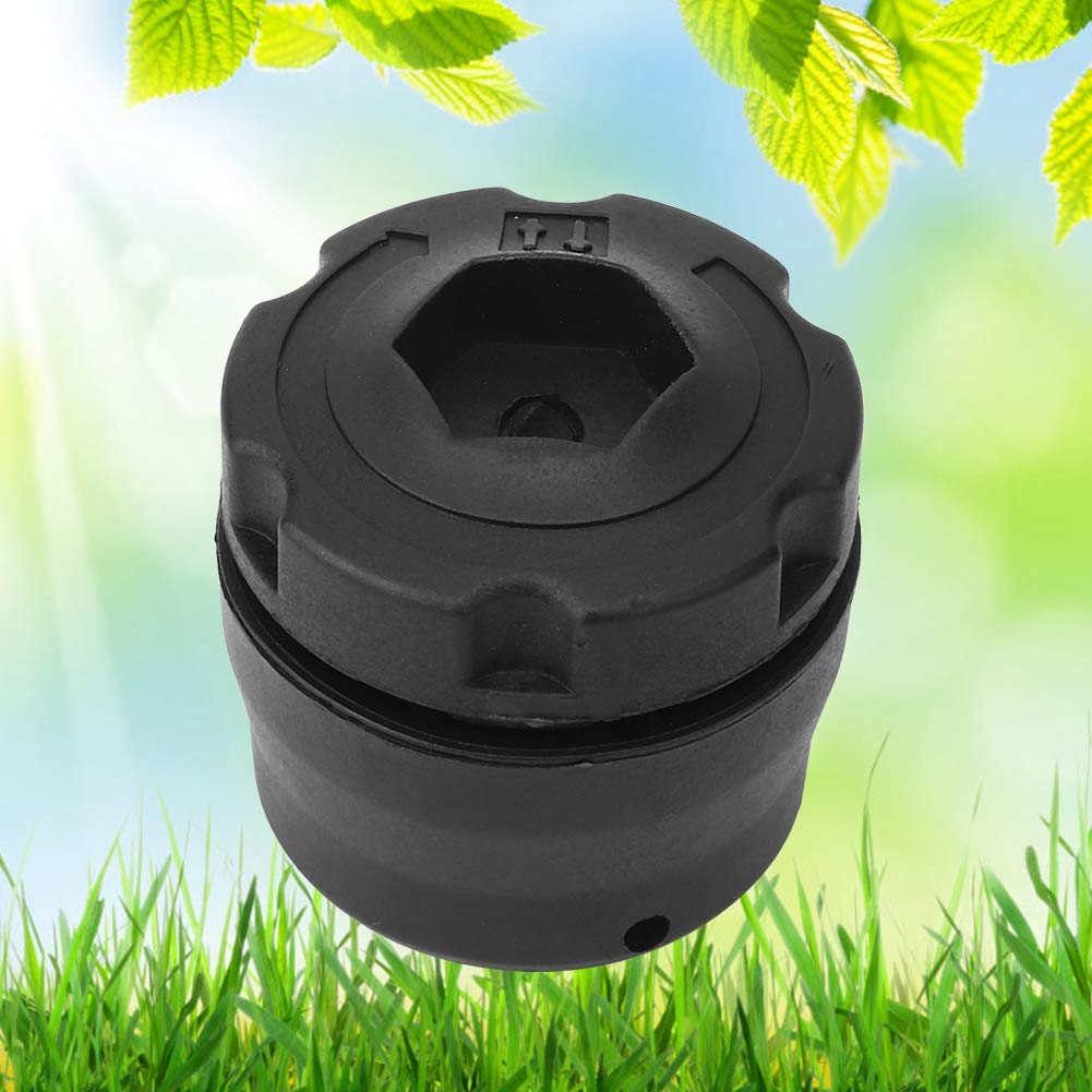 Spacnana Lawn Mower Brush Cutter, Lawnmower Blade Adapter Attachment Line Trimmer Head Gardening Tool Plastic Brush Cutter Set for Garden, Lawn Mower Wheels