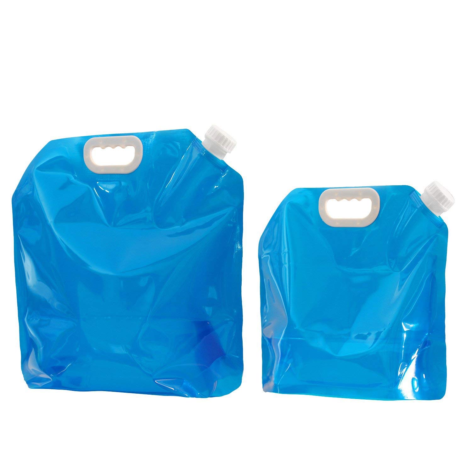 DTOL2 Pack 5L/ 10L Water Carrier Folding Drinking Water Container, Outdoor Folding Water Bag Car Water Carrier Container for Sport Camping Hiking Picnic BBQ