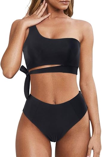 double lined high waisted bikini