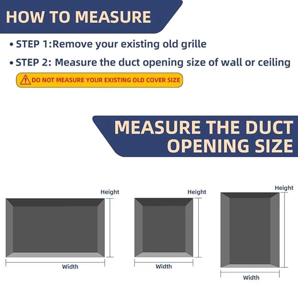 RETURN AIR GRILLE VENT COVER GRILL FOR WALL AND CEILING,AIR RETURN VENT COVER FITS DUCT OPENING 20″W X 25″H, HVAC A/C COLD AIR INTAKE GRILLE