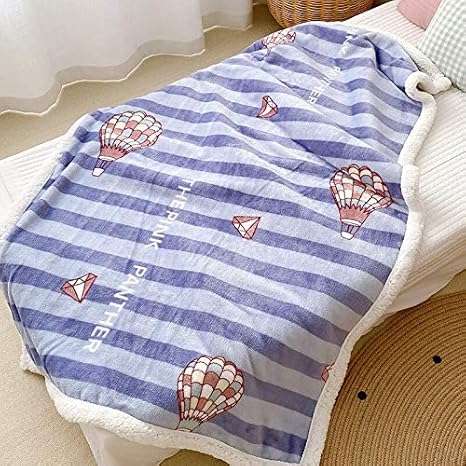 Amazon 寝具毛布 子供の毛布ダブル厚い冬は 小さな昼寝のキルト保育園赤ちゃん赤ちゃんサンゴカーペットの子をカシミヤ 毛布 厚手 Color Blue Size 0cmx230cm ブランケット 毛布 オンライン通販