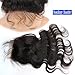 Lace Closure Boby Wave 4x4 Free Part with Baby Hair Natural Black Virgin Human Hair (8 inch)