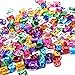 Silike Dread lock Beads (100Pcs/Lot) Hair Rings Adjustable Hair Braid Cuff Clip (Colorful)
