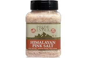 Pride Of India - Dark Himalayan Pink Salt - Enriched w/ 84+ Natural Minerals, Fine Grind 1 Pound (16 oz) Dual Sifting Jar - Easy Flow Granules - No Grinding Needed, Unrefined, Natural Bold Pure Taste
