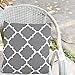 Utopia Bedding Decorative Square 18 x 18 Inch Throw Pillow - Grey Moroccan Quatrefoil Lattice Cushion Pillow