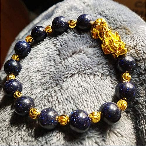 Natural Crystal Bracelet Beaded Bracelet Obsidian Bracelet Strong Elastic Healing Reiki Yoga Agate Stone Crystal Female Models DIY Bracelet 10 Mm