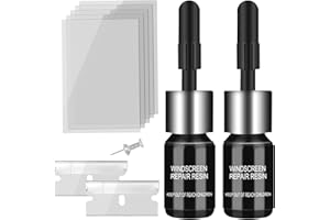 AODA Windshield Crack Repair Kit, Car Window Cracks Gone Glass Repair Fluid, 2 Bottles Nano Glass Crack Repair Liquid Quick Windshield Repair for Chips and Cracks, Bulls-Eye and Star-Shaped Crack