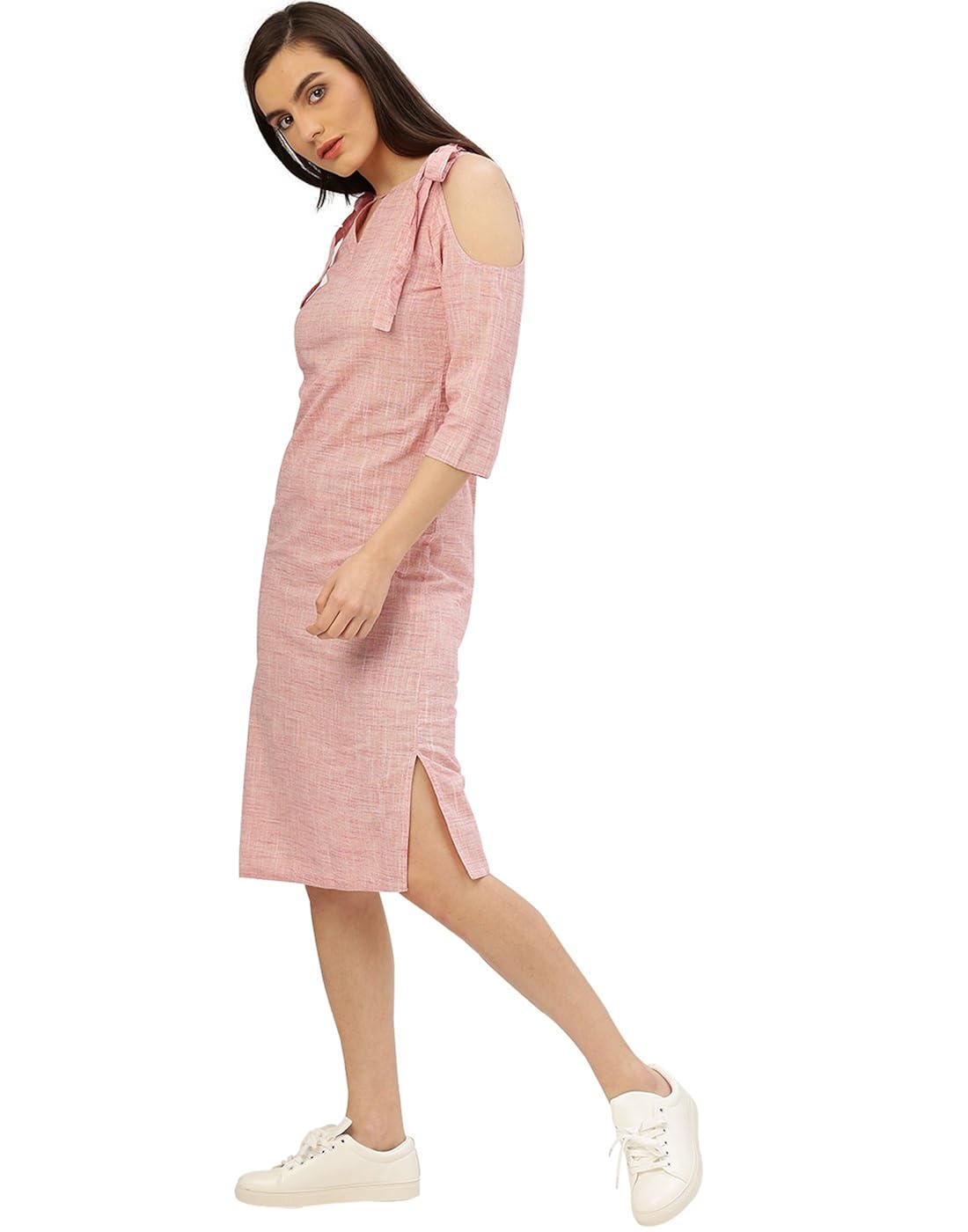 desi fusion women's cotton a-line flex dress