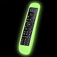 JCMOYUTY Case for SofaBaton U2 Universal Remote Silicone Cover Protector Green Skin Glow in Dark