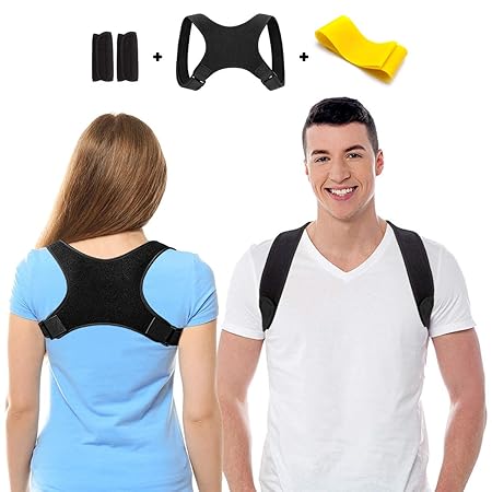 SYOSIN Geradehalter zur Haltungskorrektur, Haltungstrainer Rückentrainer Schulter Rücken Rückenstütze Corrector Posture für D