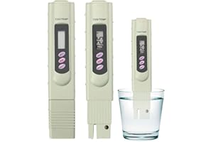 Handheld Water Quality Hardness Purity Total Dissolved Solids TDS Meter Digital LCD 0-9990 PPM Temperature from 0-99° C by Envistia Mall