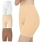 INNERSY Slip Shorts for Women Summer High Waisted Seamless Anti Chafing Shorts Under Dresses 3-Pack
