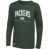 Outerstuff NFL Men's Team Color Long Sleeve Performance T-Shirt Top, Up Field