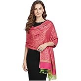 PASKMLNA Paisley Jacquard Pashmina Shawl Wrap Scarf Stole