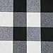 ARKSU Buffalo Plaid Table Runner 12X72inch,Black and White Check Table Runner for Christmas, Thanksgiving Decor