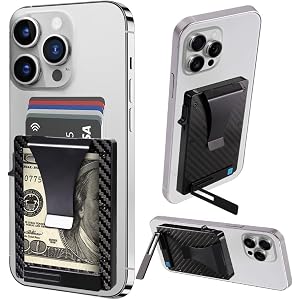 Aibirui Ridge Wallets for Men,Magnetic Wallet with Stand,Slim Card Holder