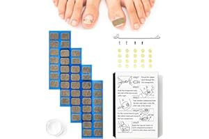 ArcNascency Ingrown Toenail Treatment Kit – 56 Adhesive Strips, 20 Rubber Bands, and 4 Stainless Steel Clips for Effective Ingrown Toenail Relief and Correction