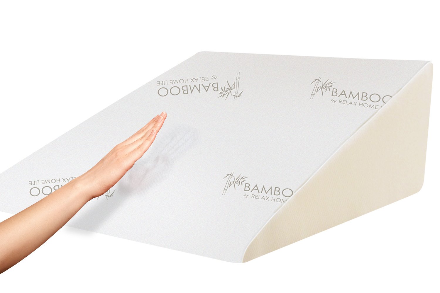 Relax Home Life Foam Bed Wedge Bamboo Pillow With 1.5 Memory Foam