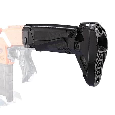 FOKOM WORKER F10555 3DP Faltbar Schulterstütze Schulter Halterung Schulter Reitstock Buttstock Zubehör für Nerf N-strike Elit