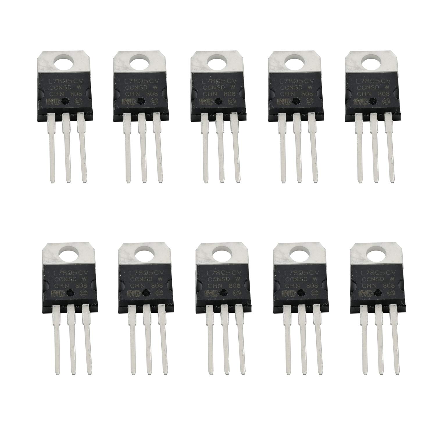 10PCS L7805CV L7805 1.5A 5V Three Terminal Voltage Regulator TO-220 Transistor
