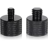 Xthrotsenk 2pcs 1/4 to 3/8 &amp; 3/8 to 1/4 Camera Tripod Adapter Tripod Screw Adapter 1/4 Male to 3/8 Female and 3/8 Male to 1/4 Female Adapters Set for Camera Monitor Tripods Microphone Mic Stand Mount