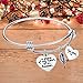 Elegant Chef A Piece of My Heart is in Heaven Mom Memories Expandable Bangle Bracelet Sympathy Gift
