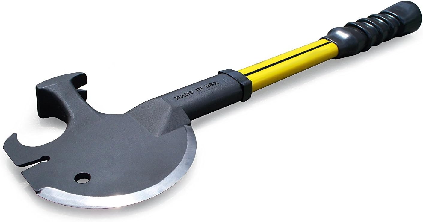 MLTOOLS Survival Tool | Multi Purpose Survival Tool | Made in USA | Includes Axe Hammer Nail Puller pry bar and Lever AX342