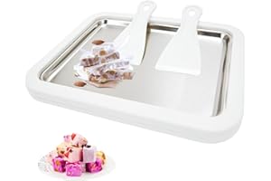 MICEAN Ice Cream Maker,Instant Ice Cream Maker,Rolled Ice Cream Maker,Perfect for Frozen Yogurt, and More! DIY for family hands-on activities.(white)