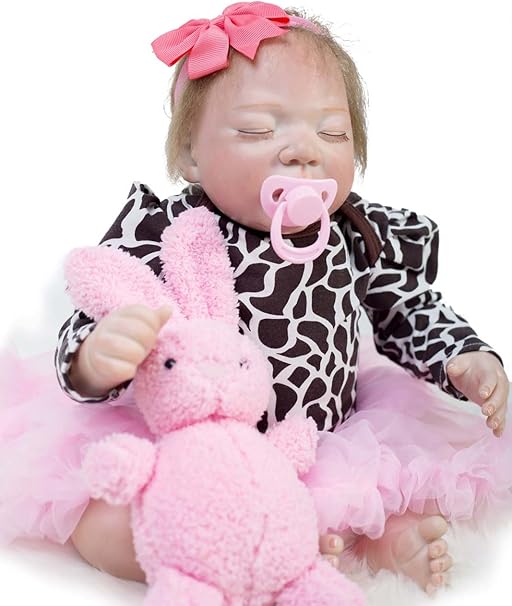 VLucky Reborn 18 Zoll Realistische Wiedergeboren Baby Puppe,die echt