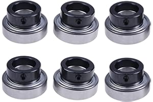 DVPARTS 6PK Spindle Bearings 1-513016 513016 Compatible with Husqvarna, Dixon 539115279 539102677 1701 CSA205-16 JD8597 Beari