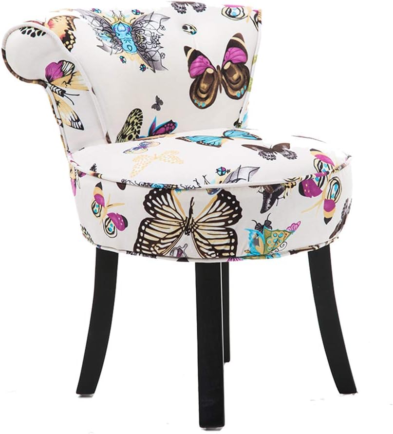 Baroque Piano Chair/Dressing Chairs and Stools/Makeup Stool/Padded Bench Chair, Solid Wood Legs/Upholstered, for Dressing Room/Living Room/Bedroom/Restaurant