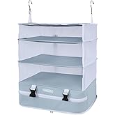 TABITORA Portable Hanging Travel Shelves Bag Packing Cube Organizer Suitcase Storage Large Capacity