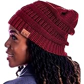 Beautifully Warm Women’s Curly Hair Winter Hat | Beanie Satin Lined Hats for Women