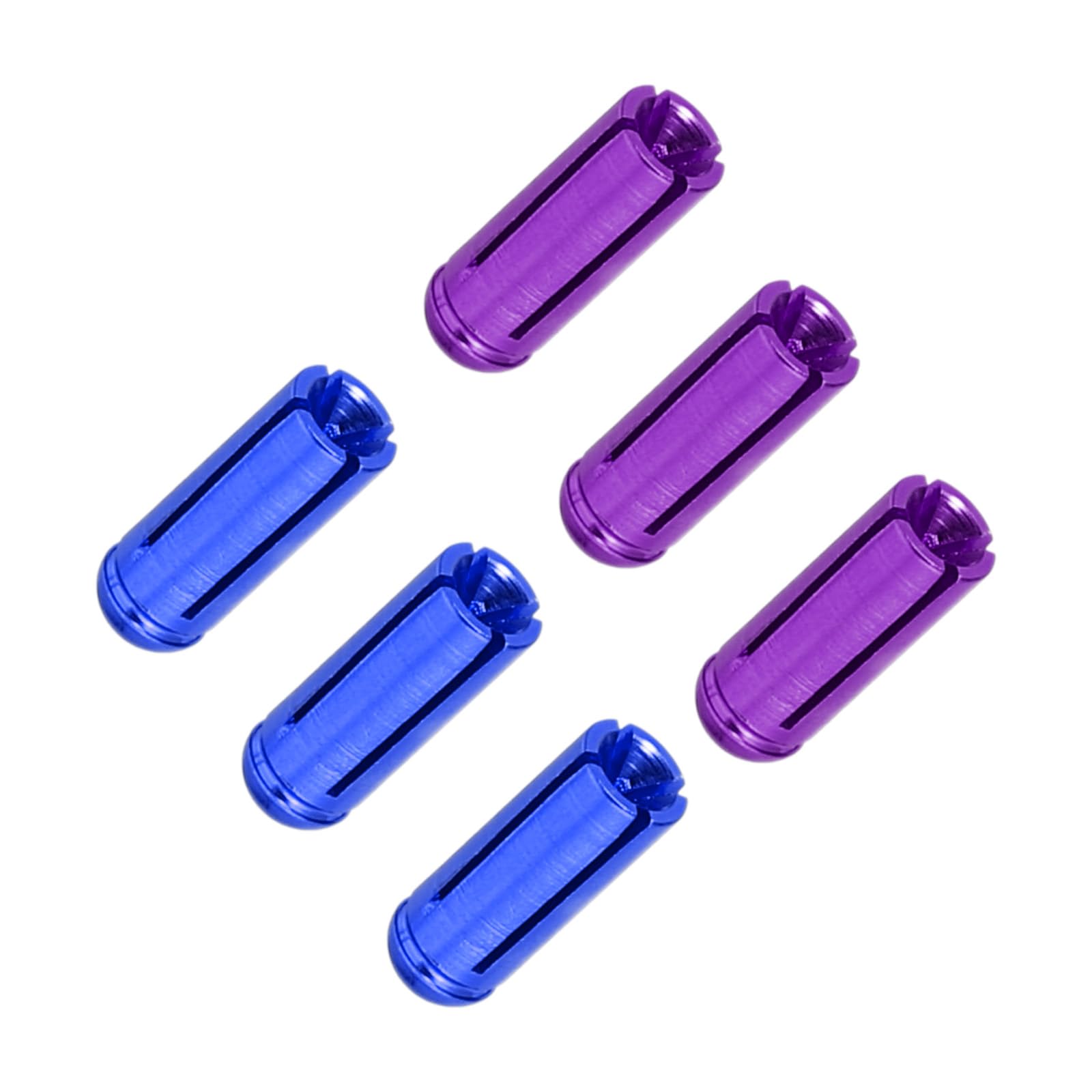 PATIKIL Dart Flight Protectors, 6 Pack Aluminum Dart Accessories for Enhanced Durability, Blue Purple