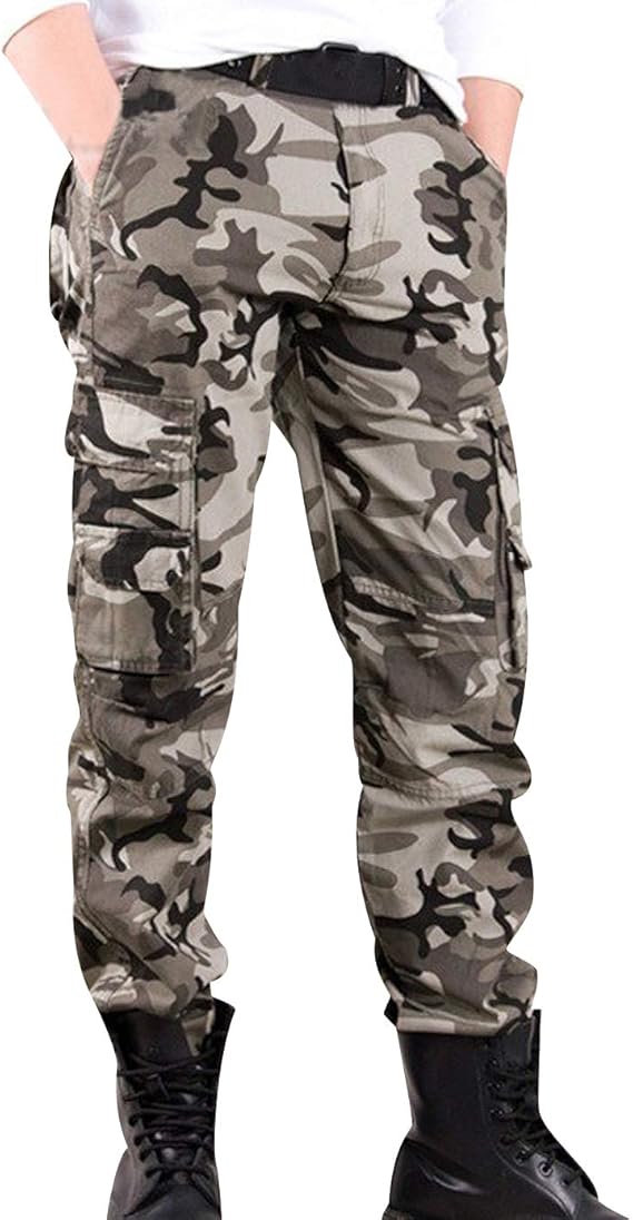 Pantalon Armée Homme JIASHIQI Hommes Pantalons De Cargaison