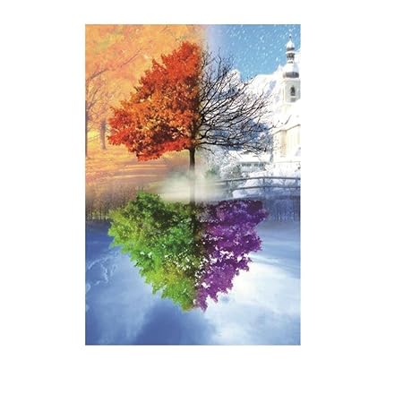 Felicove 5D Diamant Full Baum und Licht DIY Stickerei Painting Kreuz Stich Diamond Dekoration