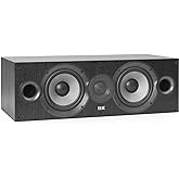 ELAC Debut 2.0 C6.2 Center Channel Speaker, Black - 1&rdquo; Cloth Dome Tweeter &amp; Dual 6.5&rdquo; Aramid Fiber Woofers - 2-Way Bass Reflex - Up to 35,000 Hz Response