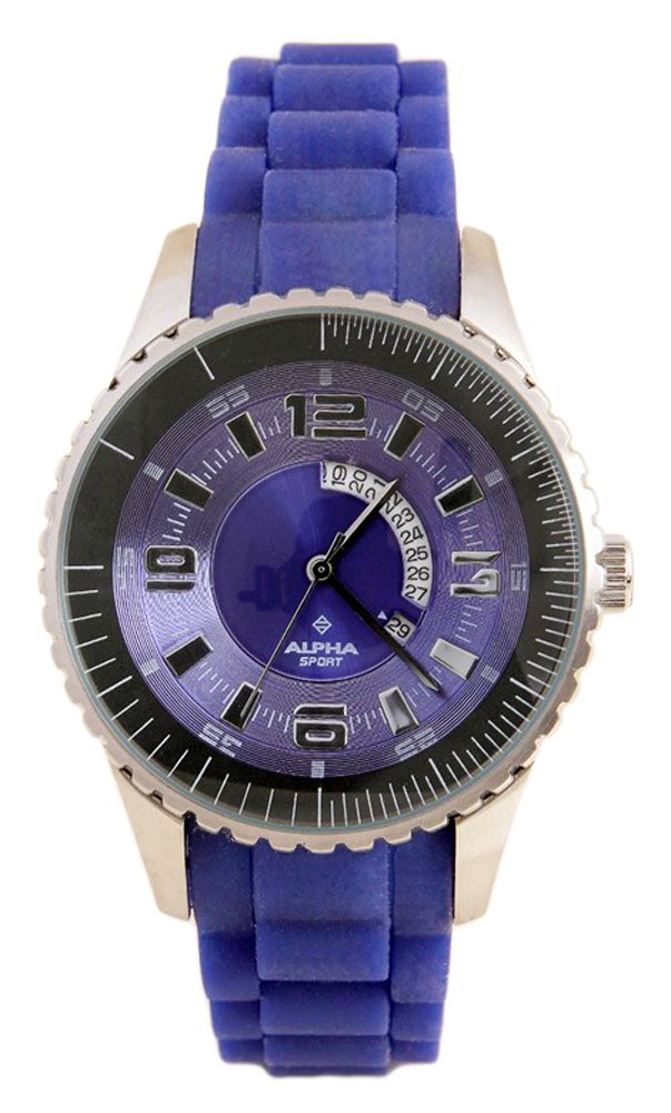 Alpha Saphir Men's Quartz Watch 231C 231C with Rubber Strap