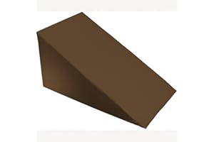 MoonRest® 24” X 24” X 7” Bed Wedge Pillow Replacement Cover with Zipper - 100% Cotton Pillowcase for Bed Wedges - 24” X 24” X 7” - Chocolate