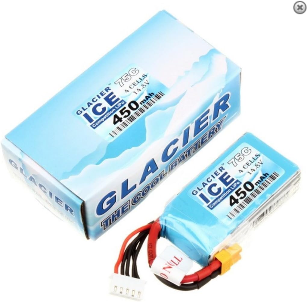 Glacier ICE 75C 450mAh 4S 14.8V LiPo Battery