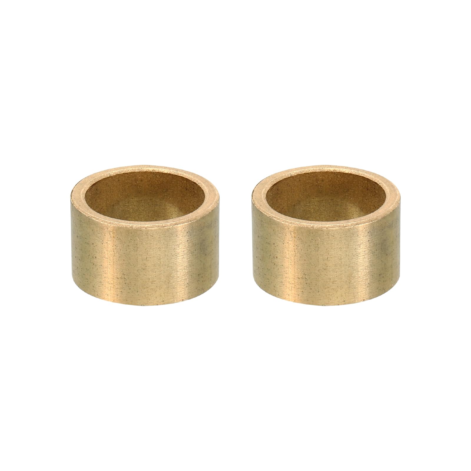 PATIKIL M16 Brass Spacers, 2 Pcs Metal Spacer Brass 16mm ID x 20mm OD x 12mm L Brass Spacers Screw Standoff for 5/8 Inch or M16 Screw