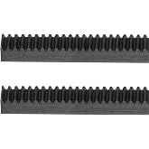 uxcell Steel Gear Rack, 2 Pcs 1Mod 1000mm x 10mm x 10mm Total 6.6 ft Heavy Duty Straight Linear Spur Rack for Machines Automotive