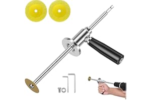 GENERIC Inside Pipe Cutter for PVC Pipe Cutter, with Diamond Grit Cutting Wheel and Handle, Fit for 1-1/2 Inch to 8 Inch,7 Inch Adjustable Cutting Depth,1/4in Hex Shank Fit for Impact Drivers