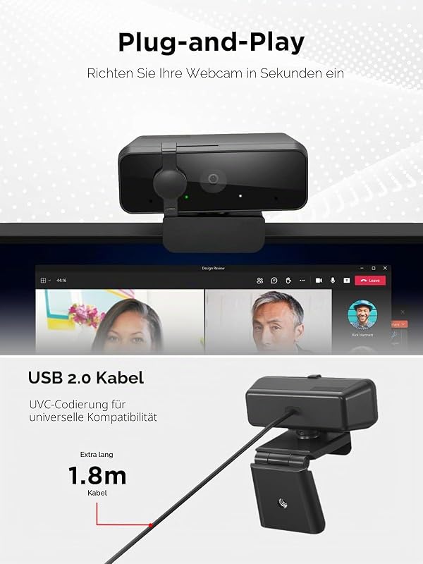 310 FHD Webcam Black